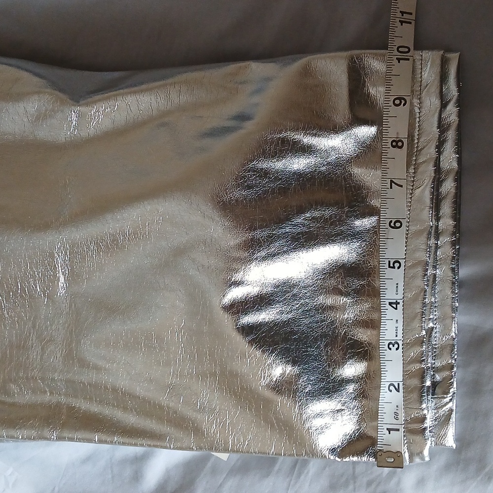 No Boundaries S Juniors High Rise Metallic Cargo Pants - Picture 12 of 13